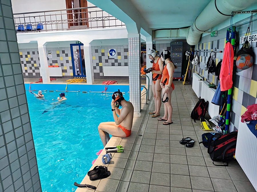 Hokej pod wodą Walenie Siemianowice Śląskie Trening 14 III 2026